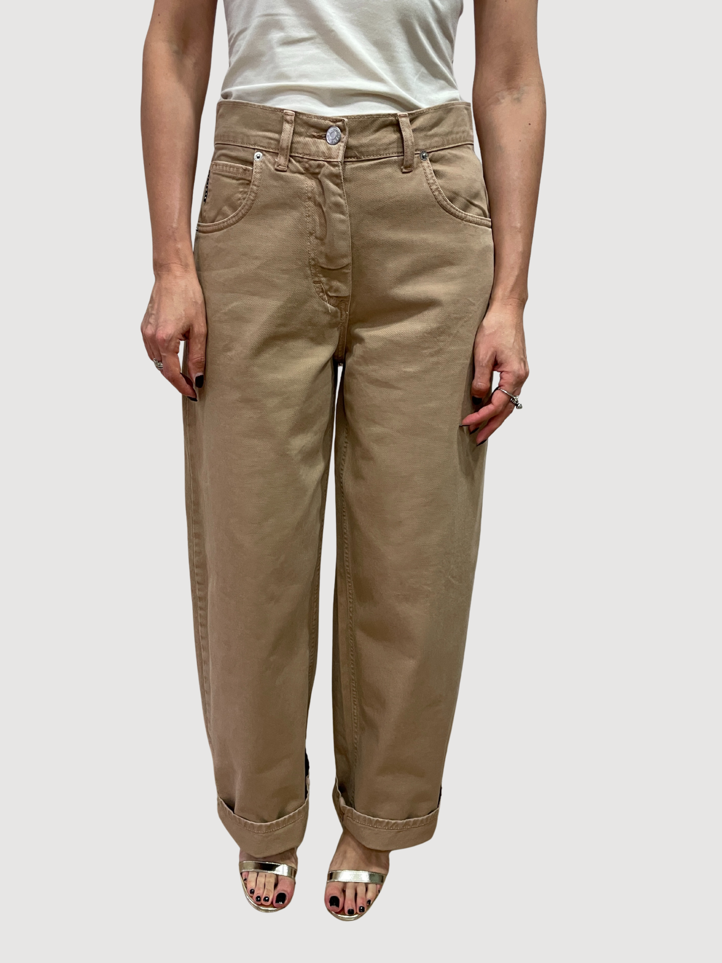 HAVEONE - Jeans Bella grigio a vita alta con dettaglio rotture - più colori