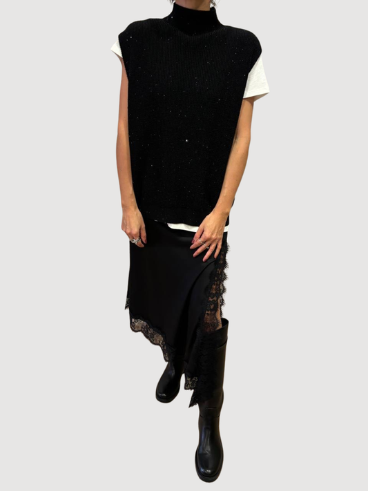 HAVEONE - Gilet con micro lucette e colletto a cratere - più colori