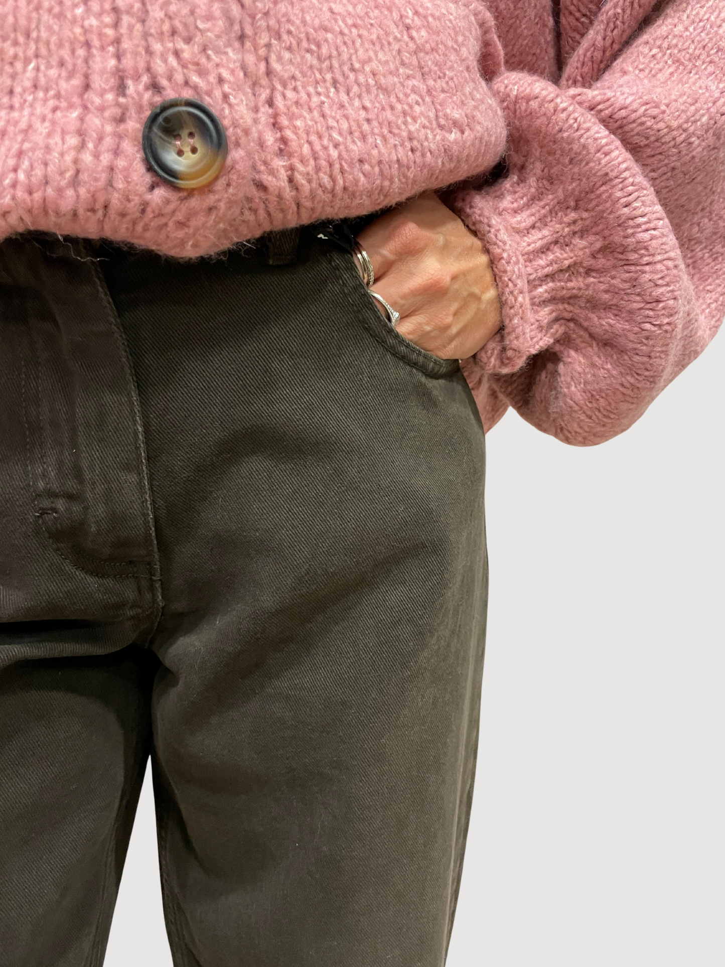 HAVEONE - Jeans Bella fondente a palazzo dritto
