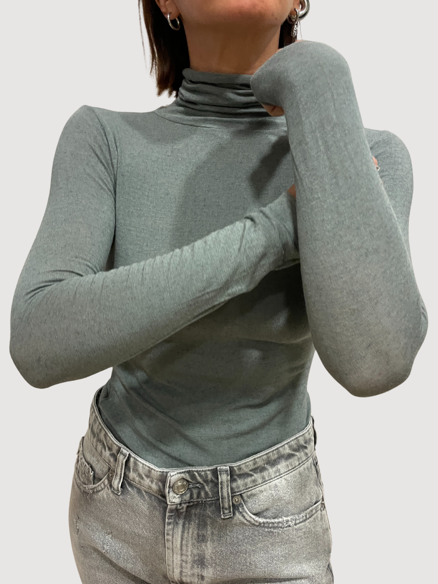 FDB - Maglia in cashmere e modale a collo alto - più colori