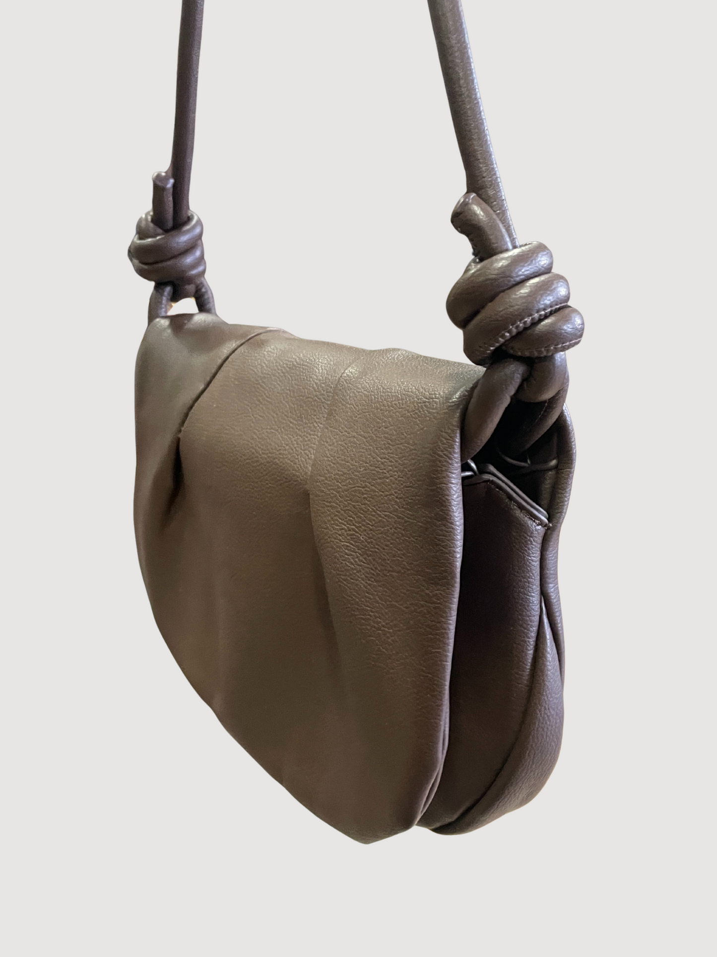 Borsa nera in ecopelle con manico o tracolla - più colori