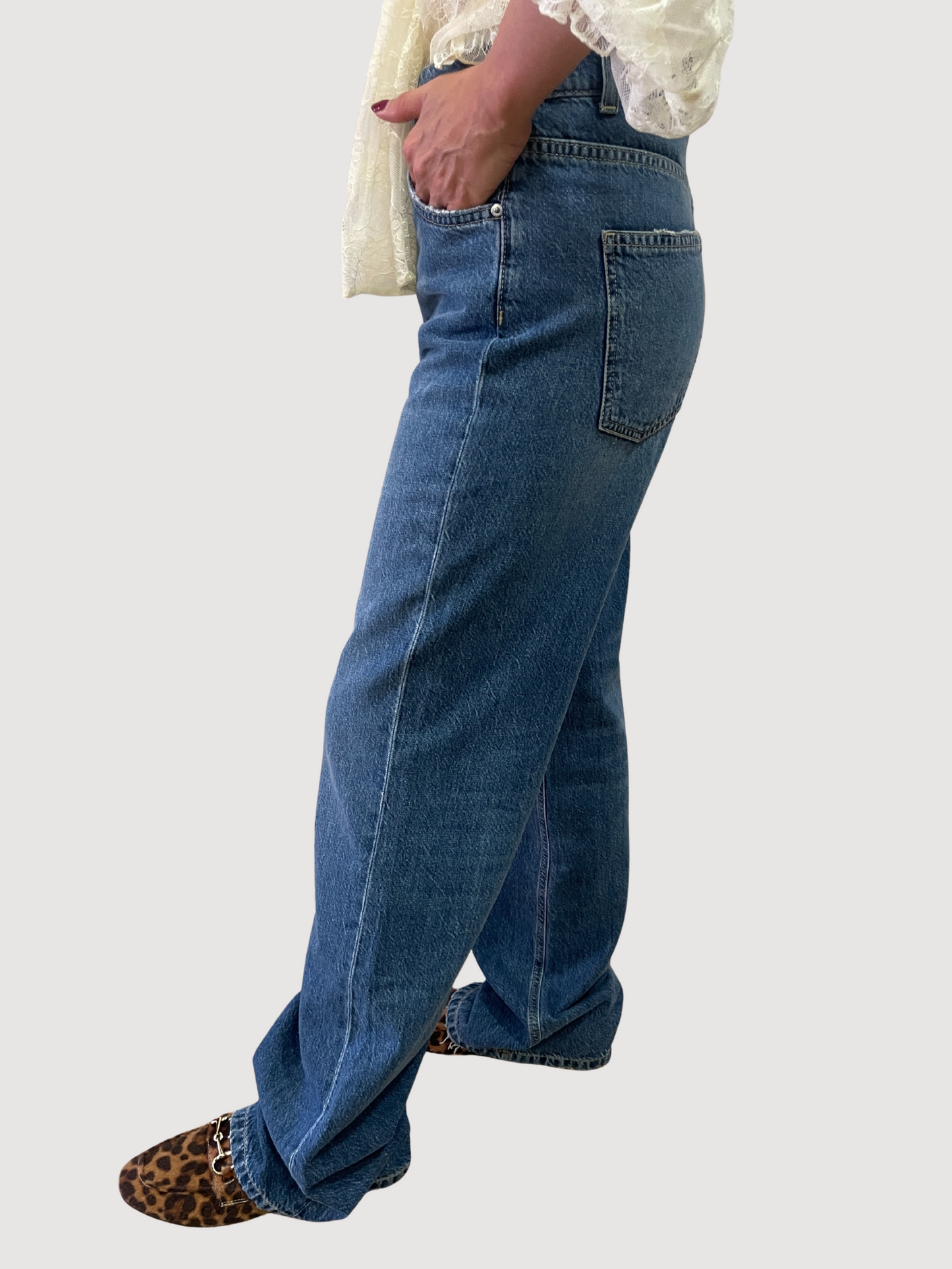 VICOLO - Jeans Alex in denim a palazzo dritto