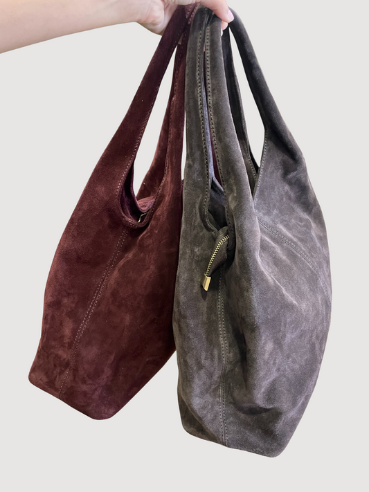 Borsa in pelle grande con manici - più colori