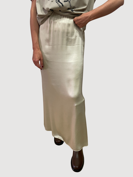 HAVEONE - Longuette in viscosa champagne con elastico