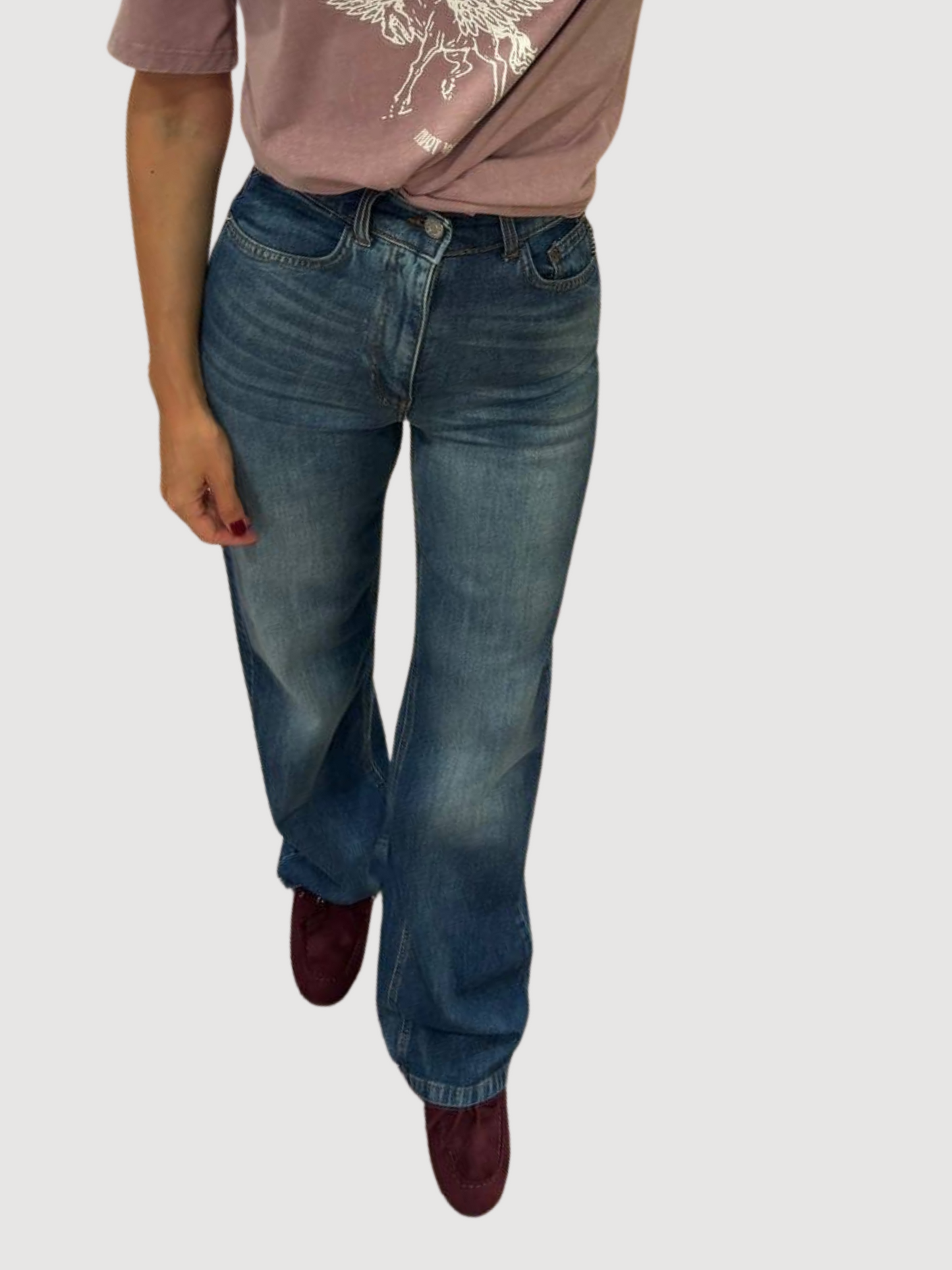 HAVEONE - Jeans London in denim a palazzo dritto