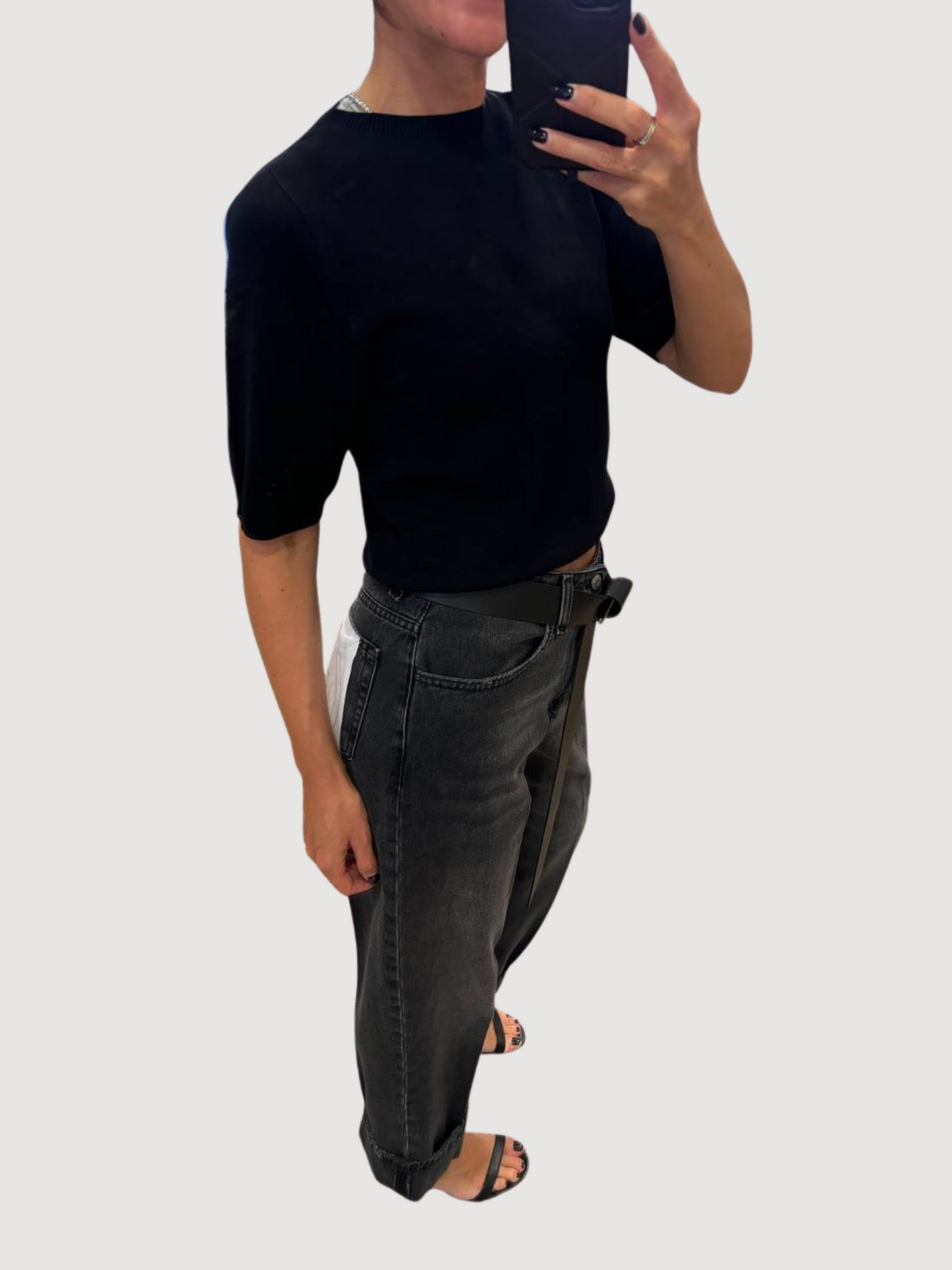 HAVEONE - Jeans Mandy a vita alta con cintura - più colori