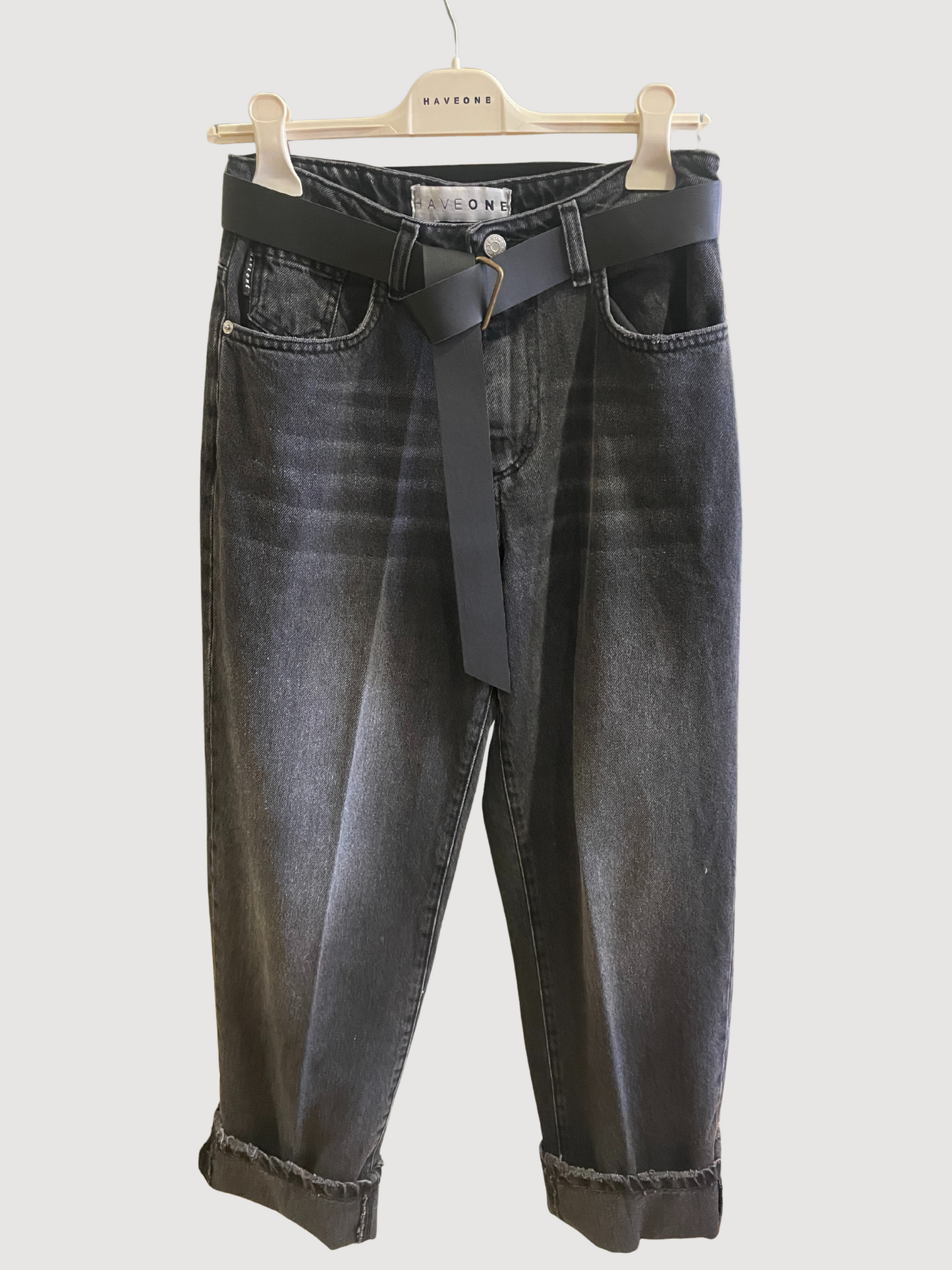 HAVEONE - Jeans Mandy a vita alta con cintura - più colori