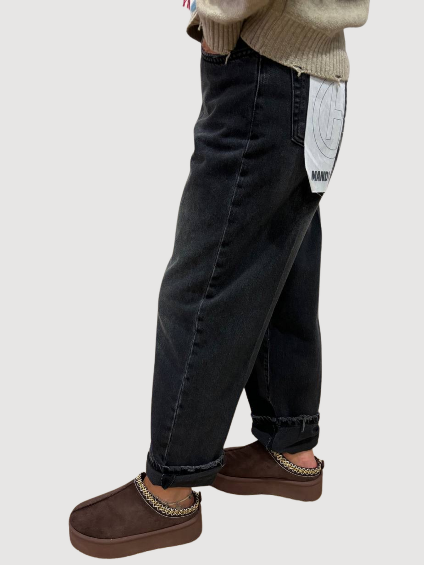 HAVEONE - Jeans Mandy a vita alta con cintura - più colori