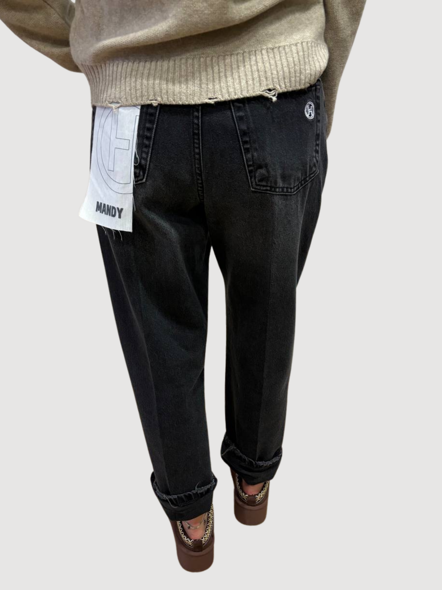 HAVEONE - Jeans Mandy a vita alta con cintura - più colori