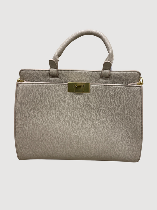 Borsa in ecopelle con manici - più colori