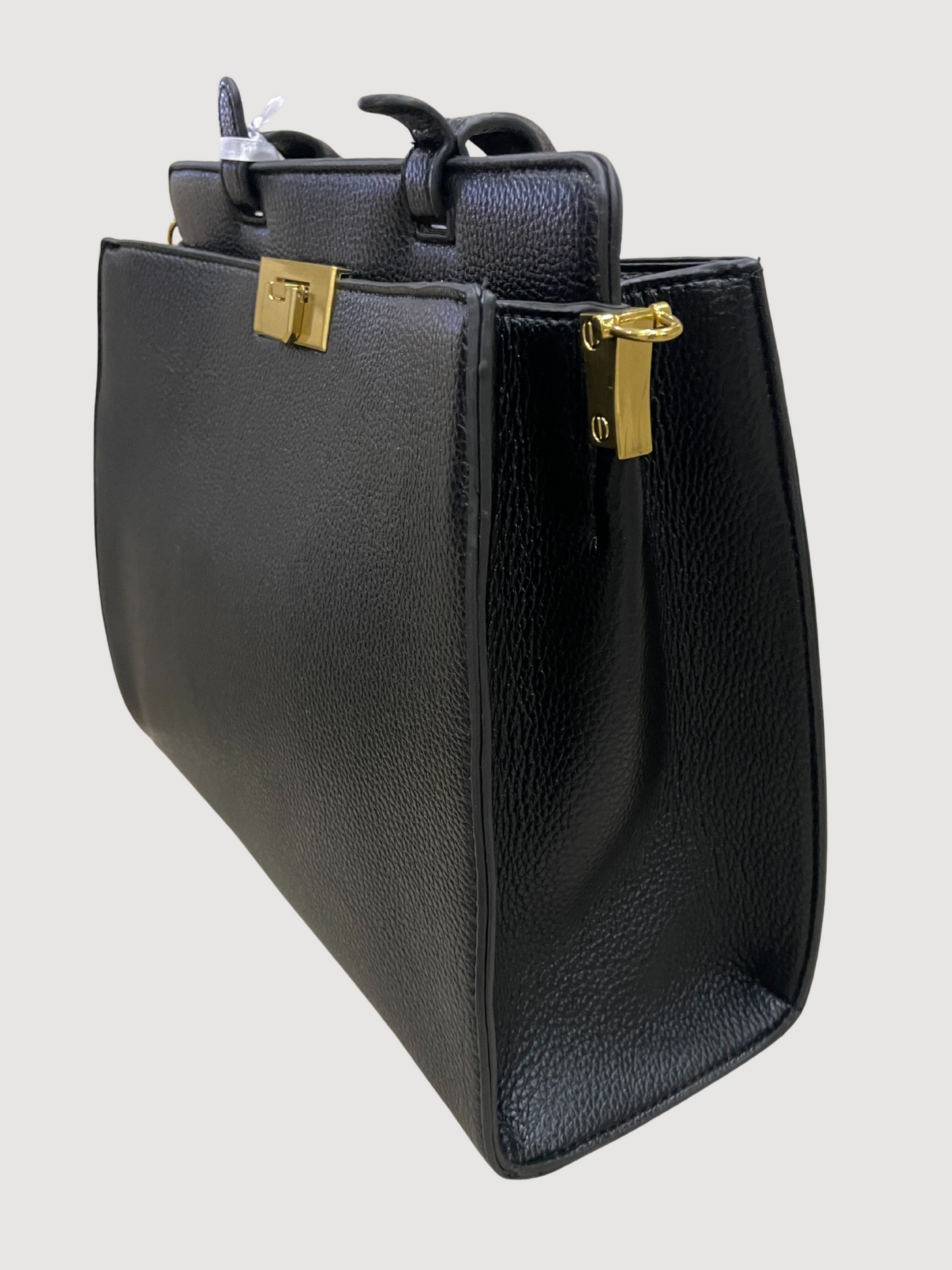 Borsa in ecopelle con manici - più colori