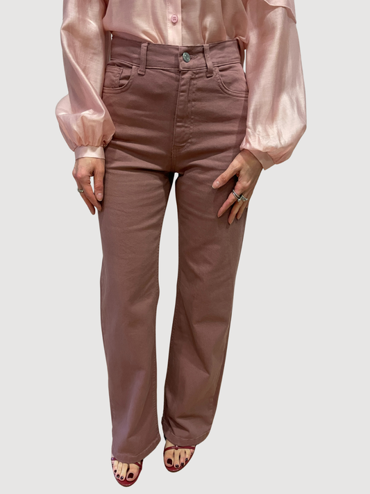 HAVEONE - Jeans London color cipolla a palazzo dritto