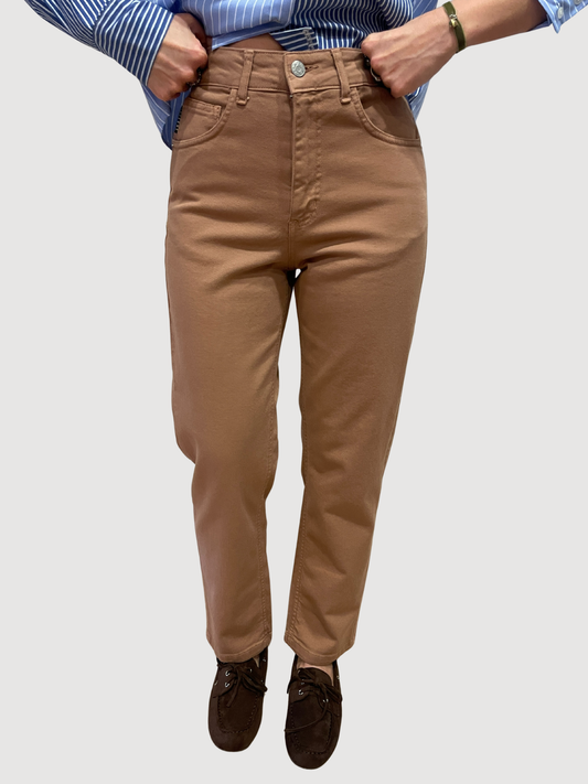 HAVEONE - Jeans Louis color biscotto mom fit