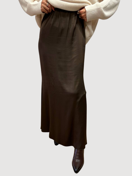 HAVEONE - Gonna lunga in viscosa fondente