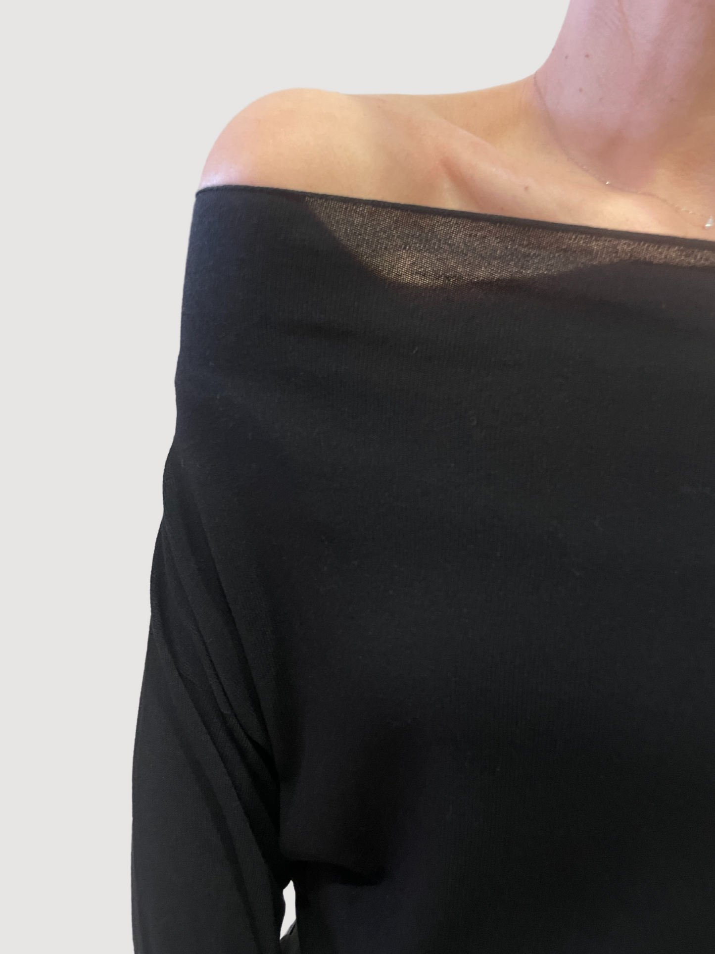 KONTATTO - Maglia schiffer nera in misto viscosa - più colori