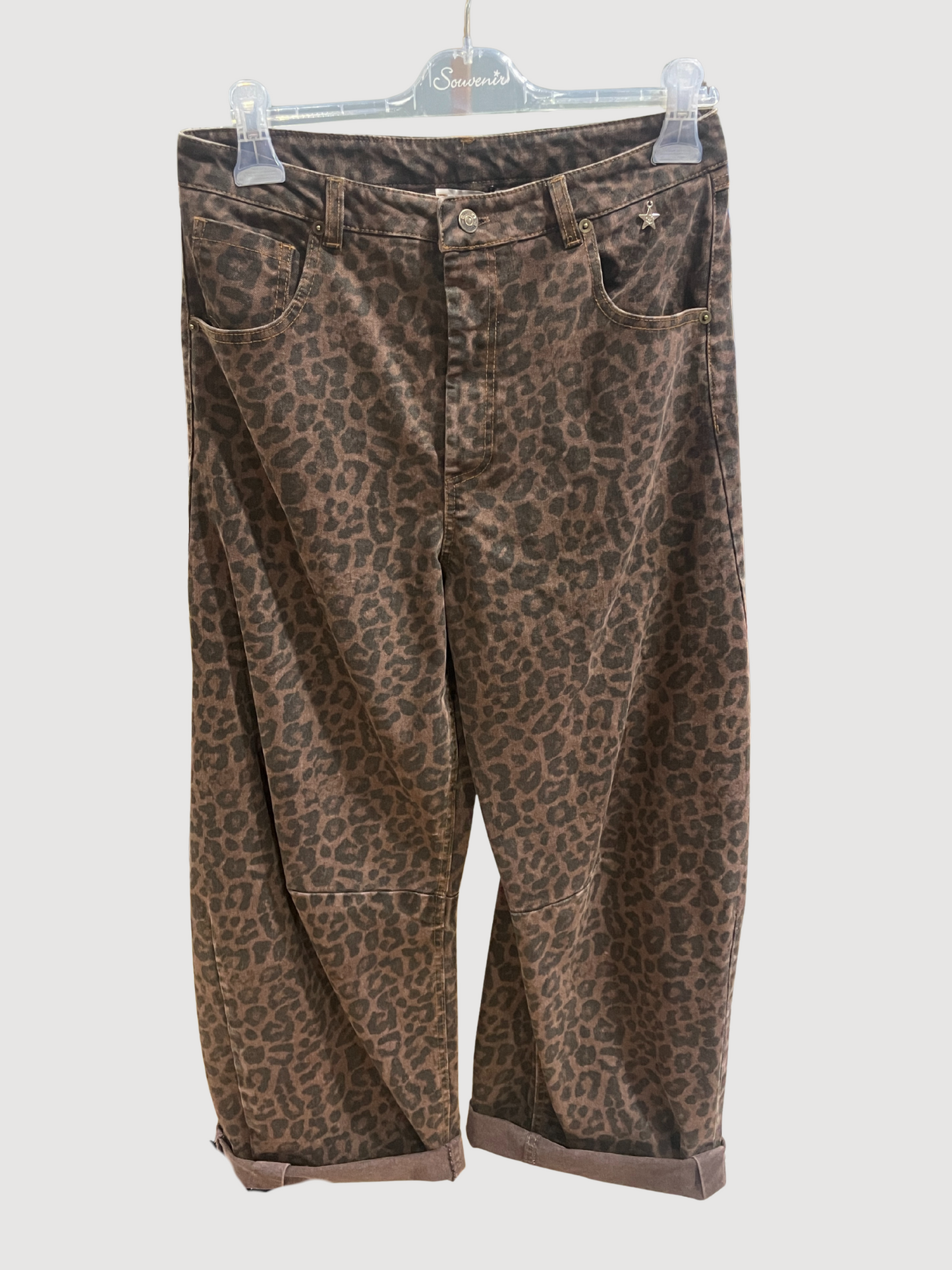 SOUVENIR - Jeans Gaya maculato baggy fit