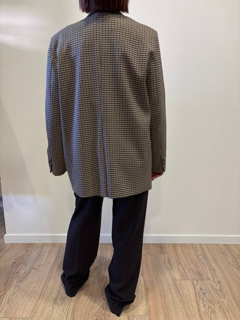VICOLO - Blazer over a quadri color moro