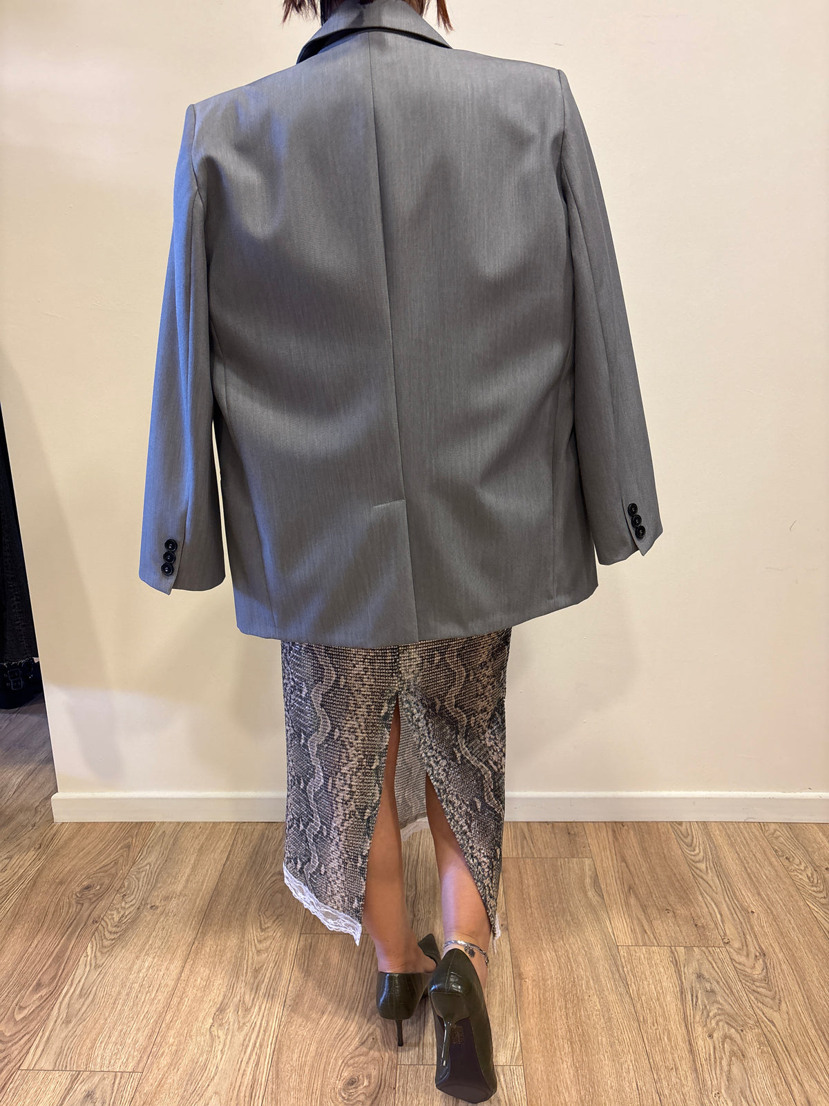 VICOLO - Blazer over color grigio