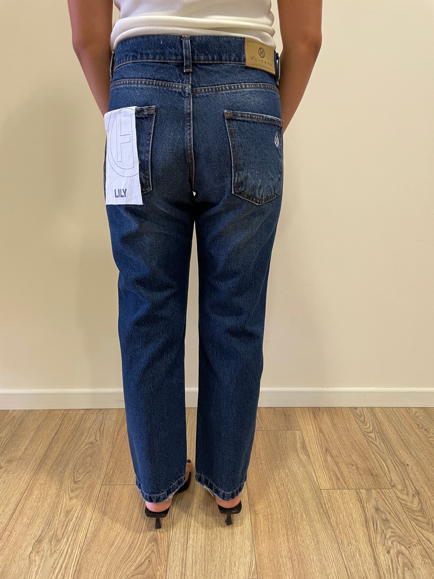 HAVEONE - Jeans Lily dritto a vita media color denim