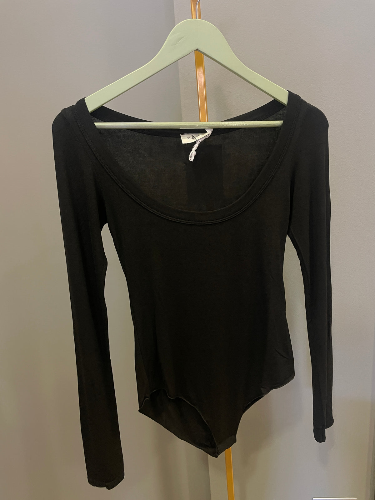 SUSY MIX - Body con scollo tondo a maniche lunghe color crema - più colori