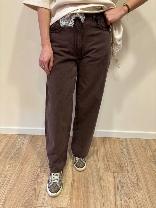 HAVEONE - Jeans Bella testa moro a palazzo