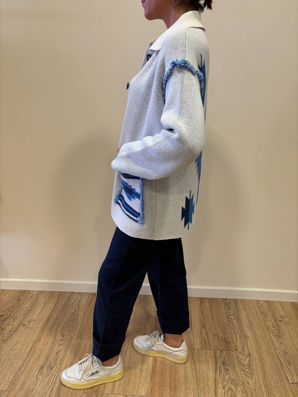 VICOLO - Jeans Kate blu a vita alta straight fit
