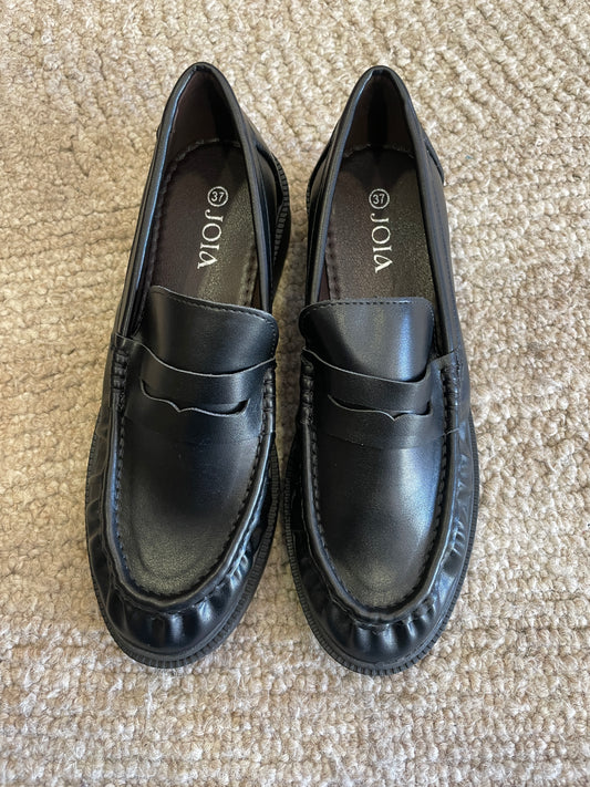Mocassino in ecopelle nero