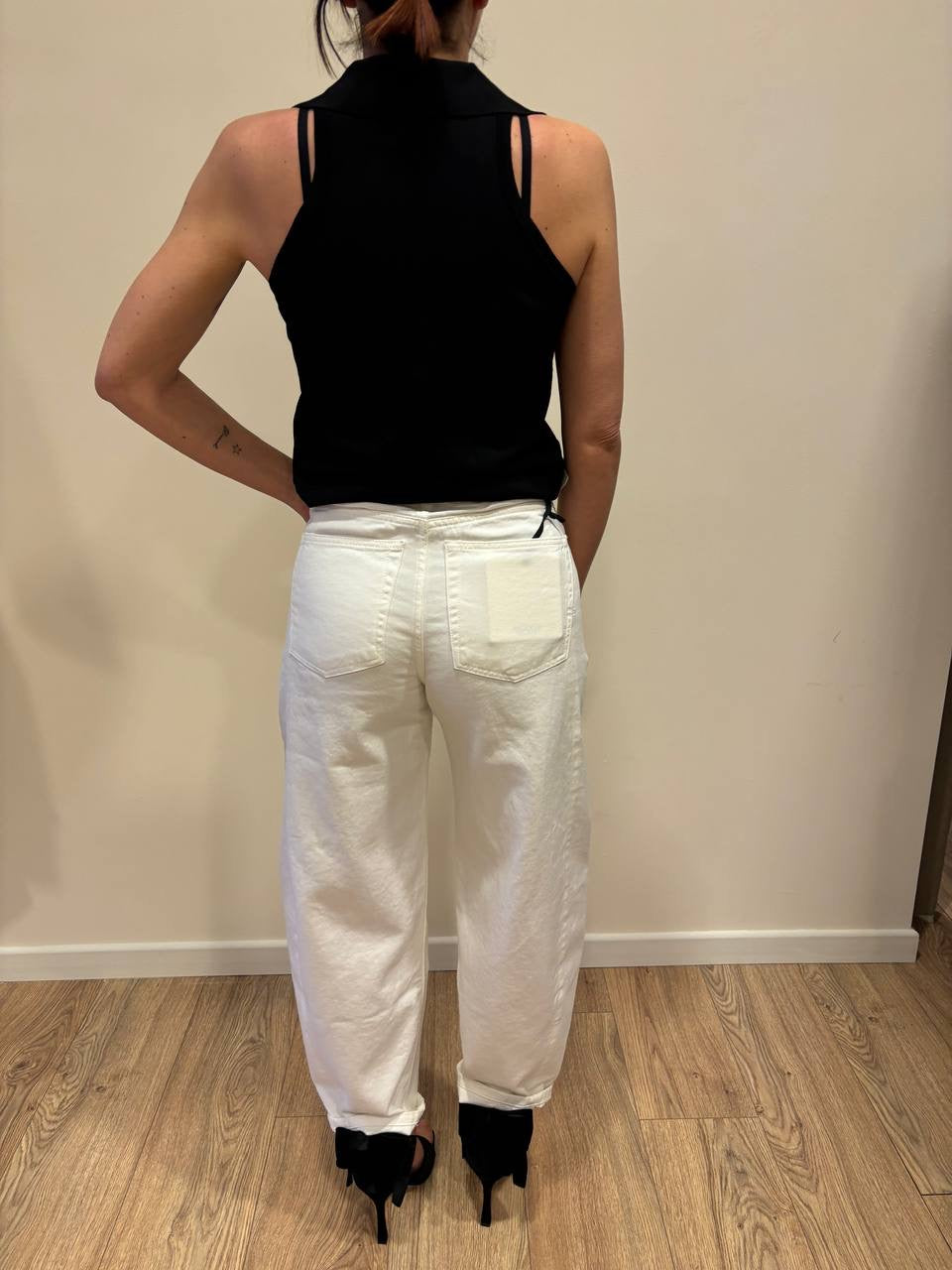 VICOLO - Jeans Chiara burro barrel fit a vita alta