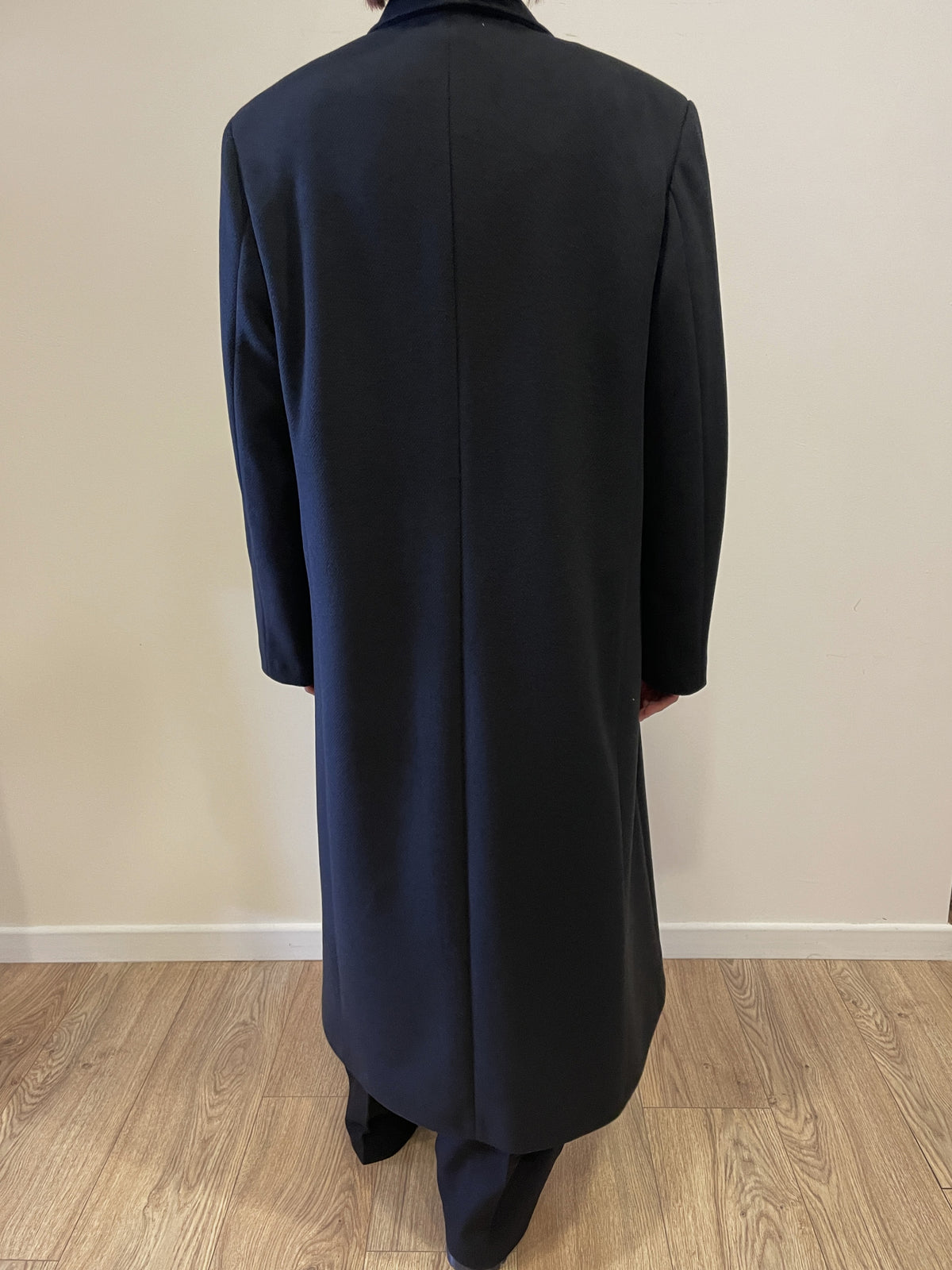 KAOS - Cappotto a doppiopetto con bottone color nero