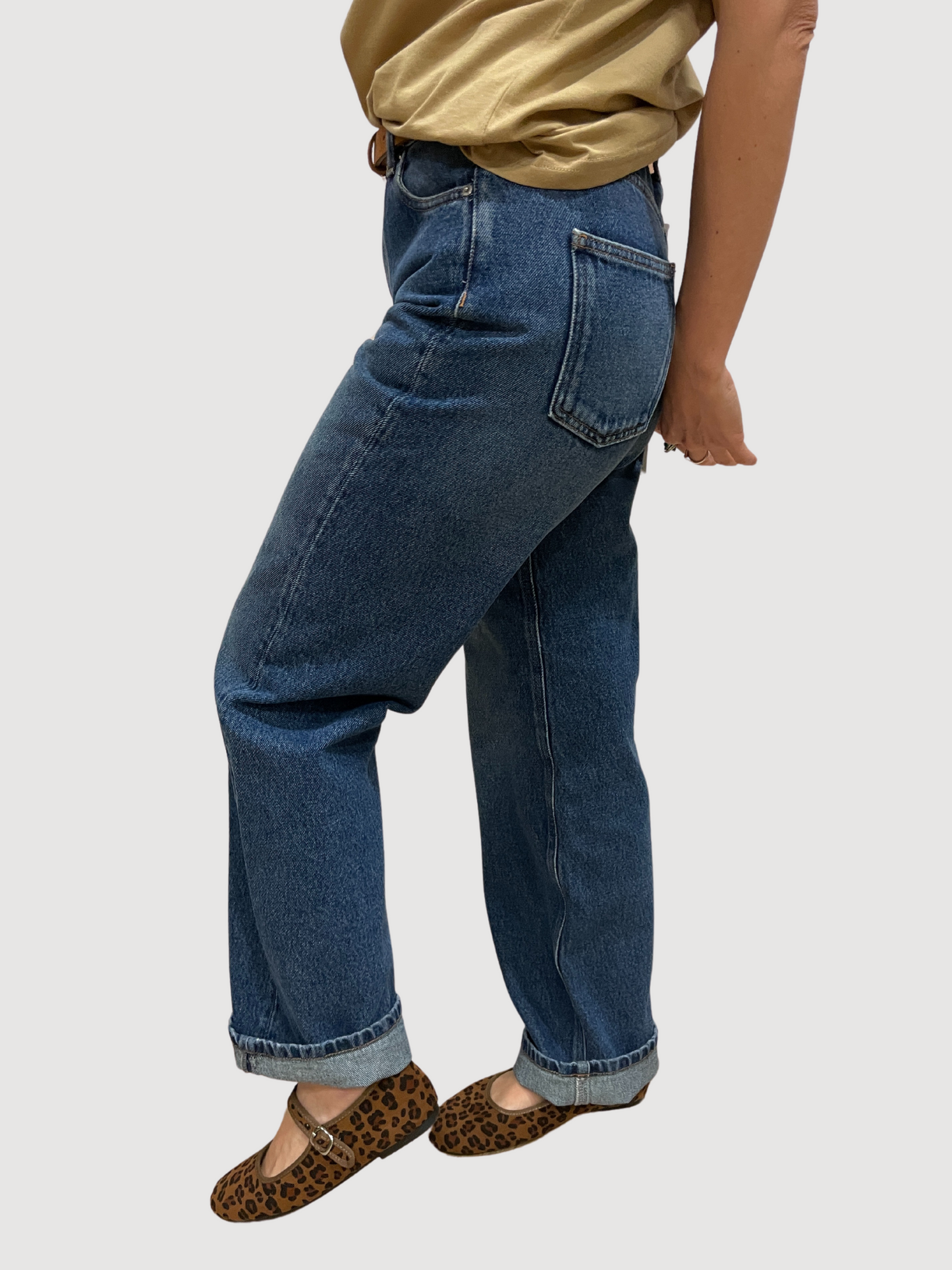 VICOLO - Jeans Alex in denim scuro a palazzo dritto