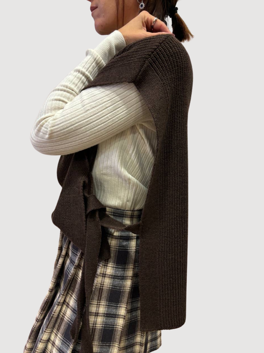 HAVEONE - Gilet con spalla scesa e chiusura con laccetti - più colori
