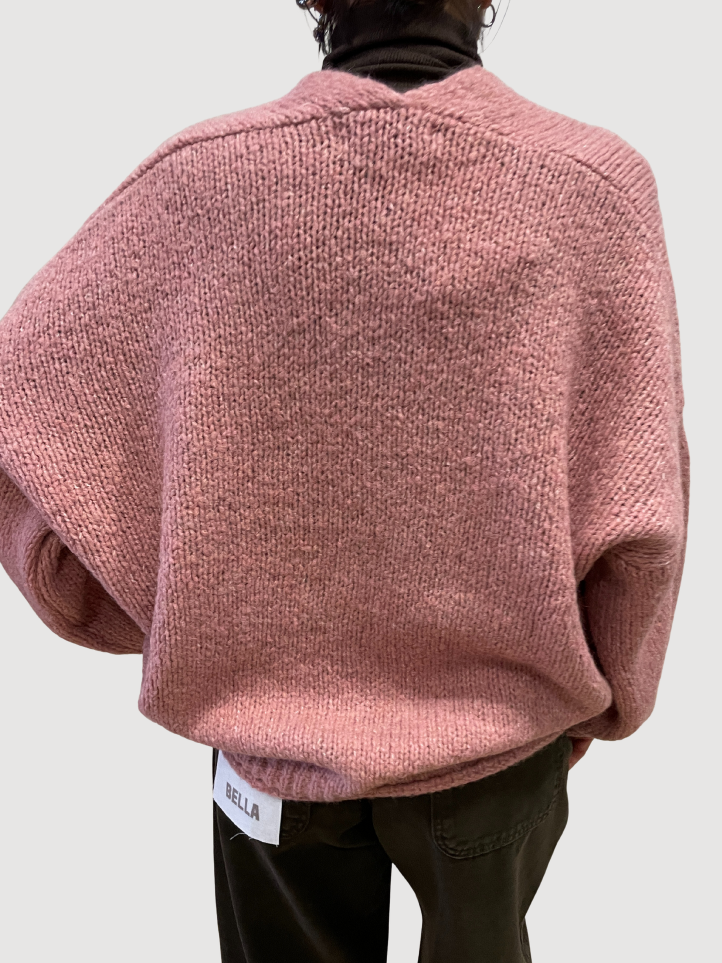 HAVEONE - Cardigan a ovetto con bottoni e tasche frontali - più colori