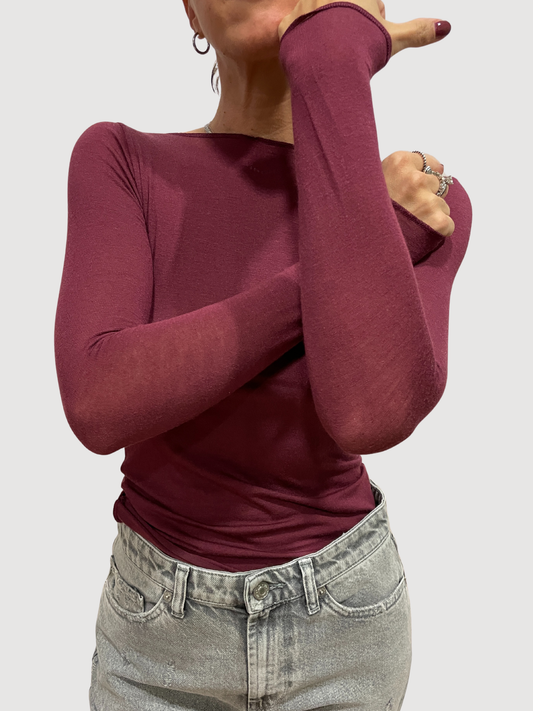 FDB - Maglia in cashmere e modale a girocollo - più colori