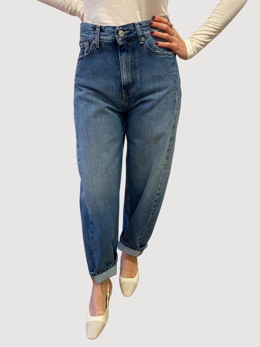 VICOLO - Jeans Chiara baloon fit a vita alta in denim