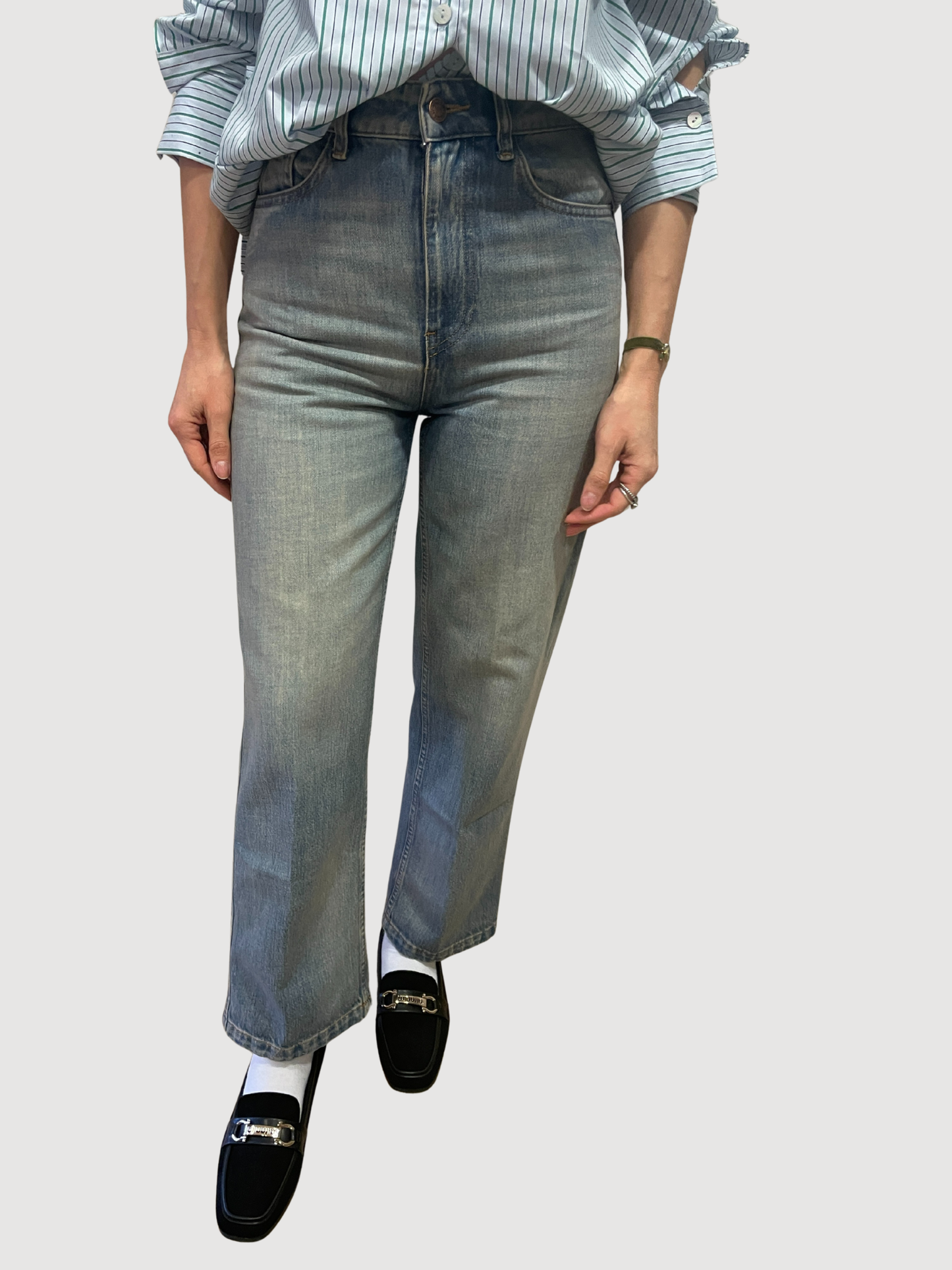 VICOLO - Jeans Kate in denim a vita alta straight fit