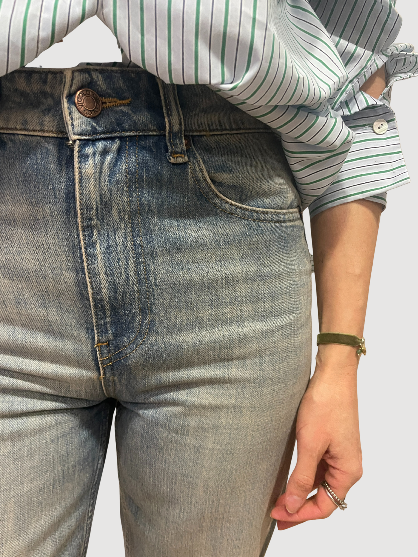 VICOLO - Jeans Kate in denim a vita alta straight fit