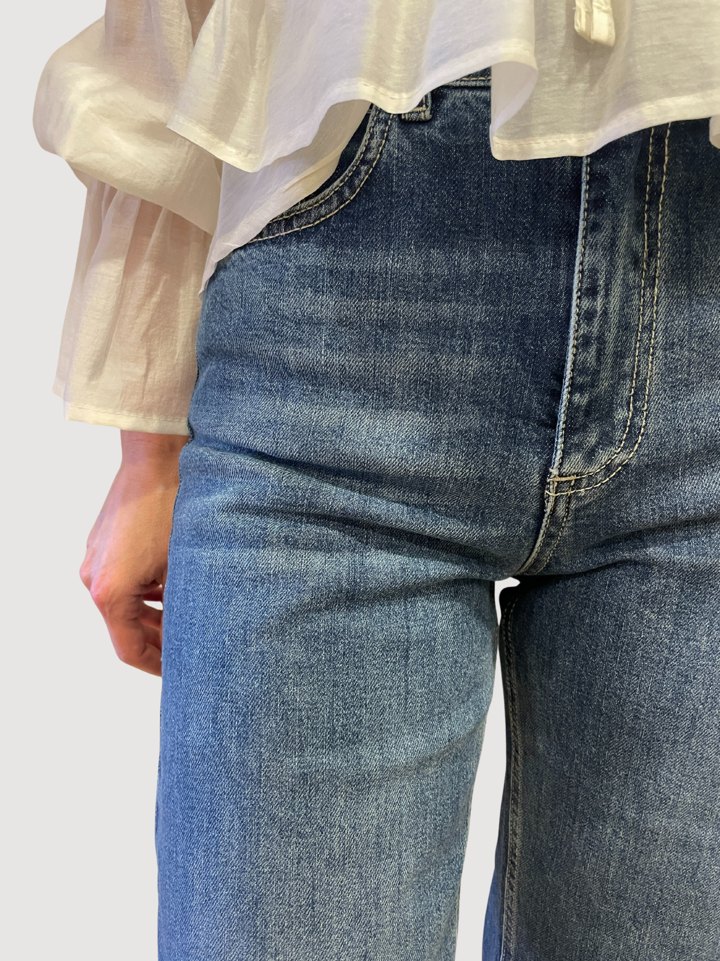 HAVEONE - Jeans London a vita alta a palazzo dritto