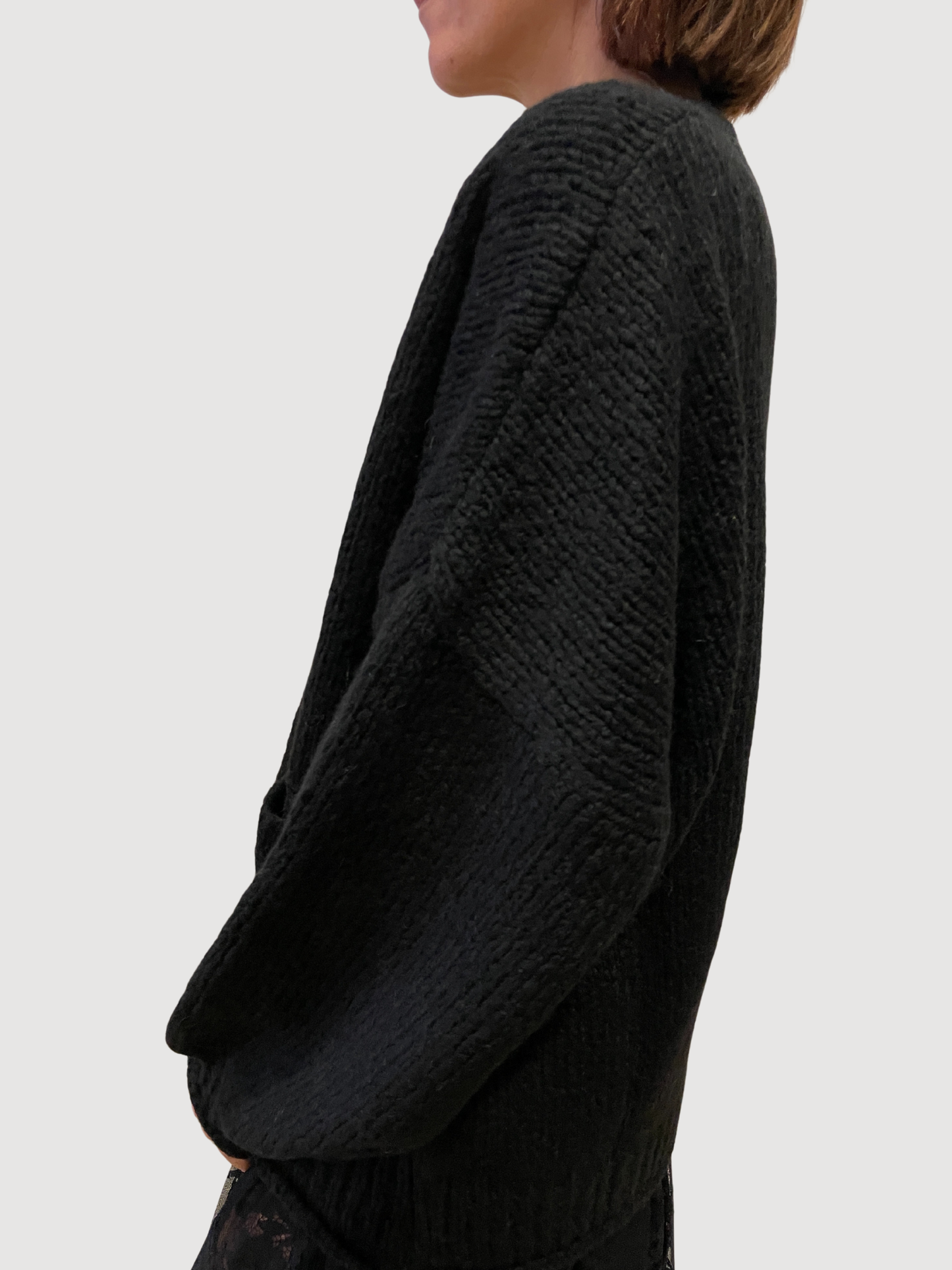 HAVEONE - Cardigan a ovetto con bottoni e tasche frontali - più colori