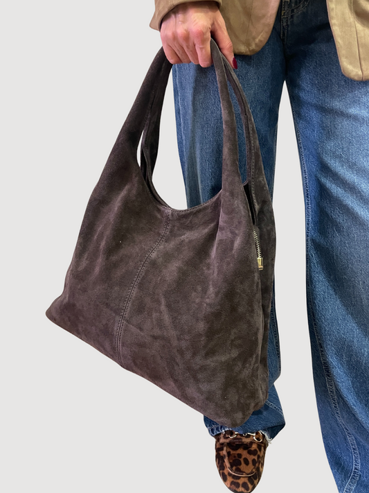 Borsa in pelle grande con manici - più colori