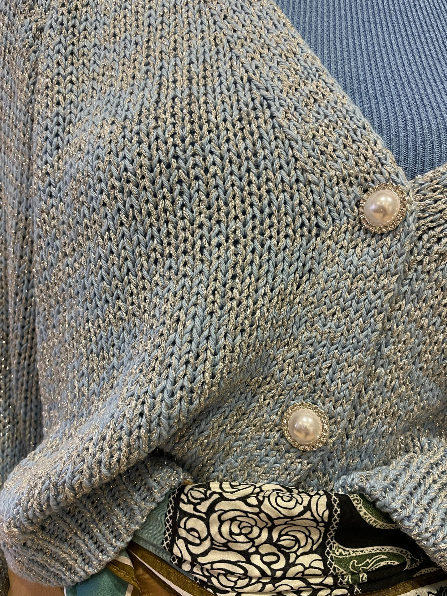 HAVEONE - Cardigan con bottoni a gioiello a scatoletta - più colori