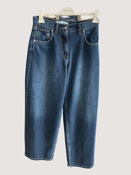 HAVEONE - Jeans Bella in denim scuro a vita alta