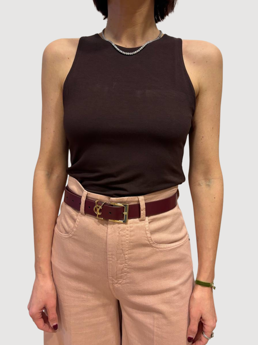 KONTATTO - Canotta in viscosa fondente con spalla larga