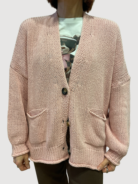 VICOLO- Cardigan a ovetto con bottoni - più colori