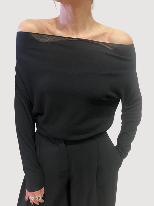 KONTATTO - Maglia schiffer nera in misto viscosa - più colori