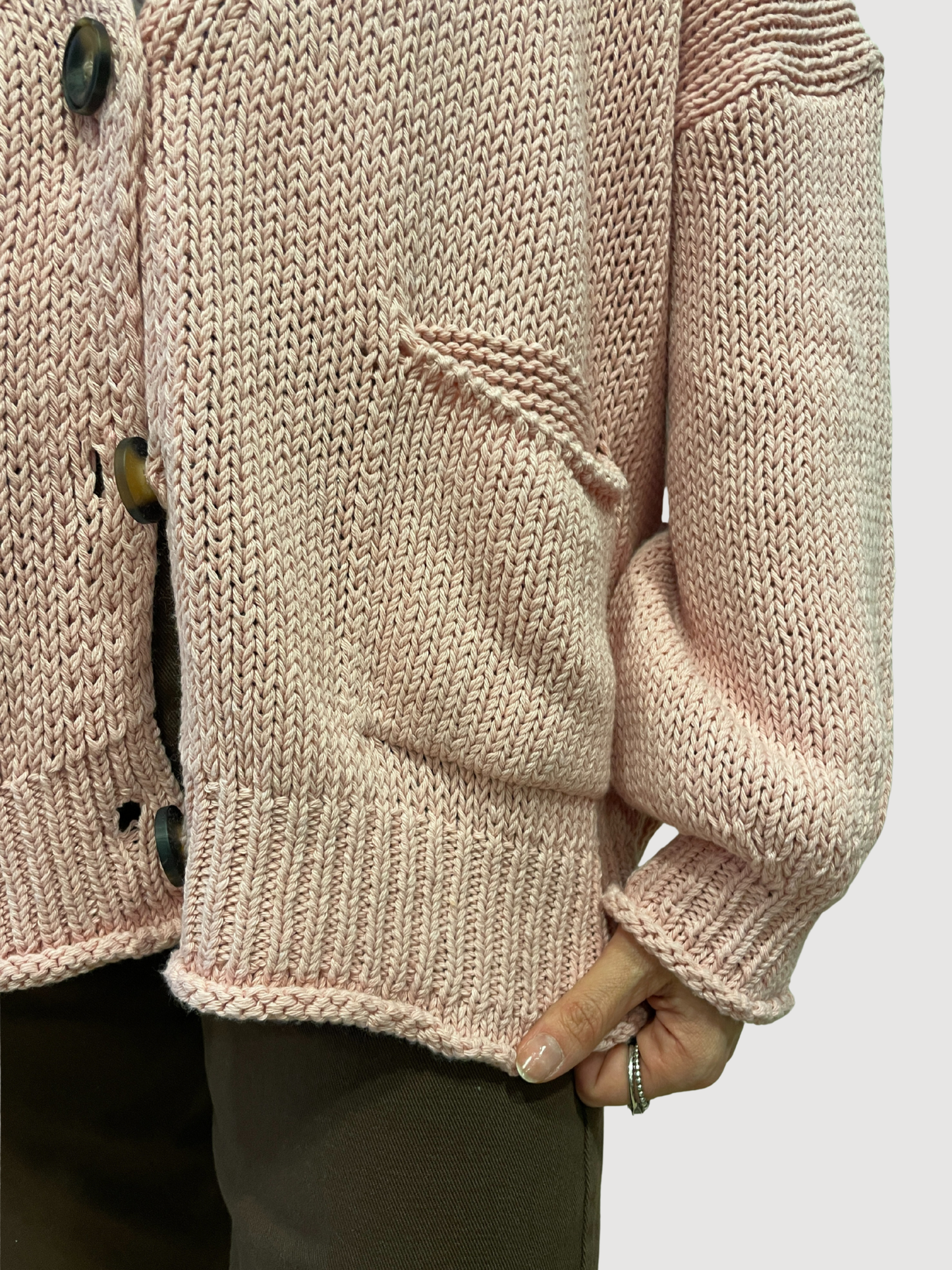 VICOLO- Cardigan a ovetto con bottoni - più colori