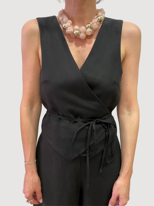KONTATTO - Gilet a incrocio con chiusura con laccetto - più colori