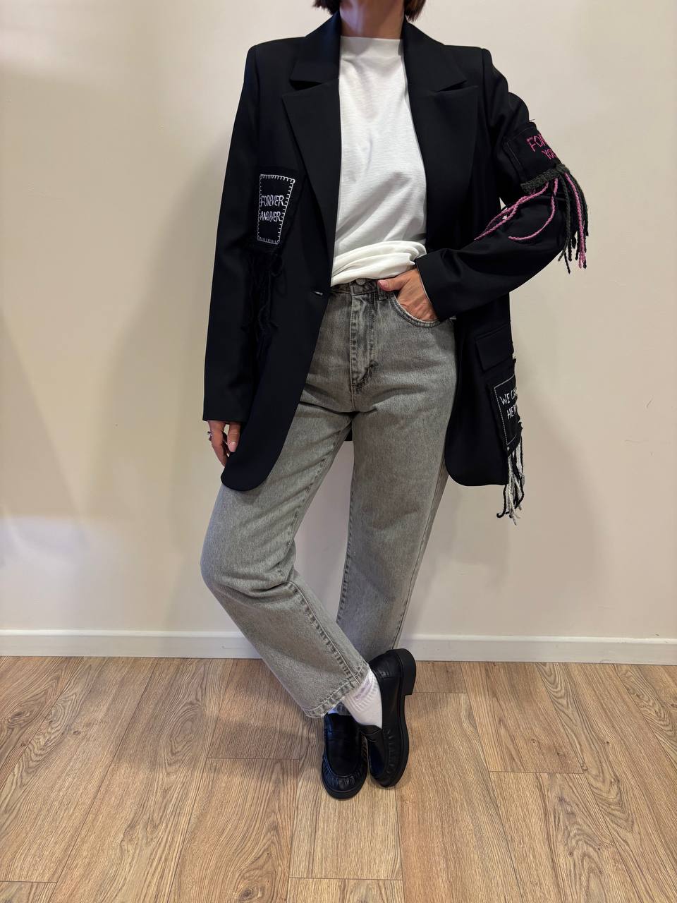 VICOLO - Blazer over a fantasia forever color nero