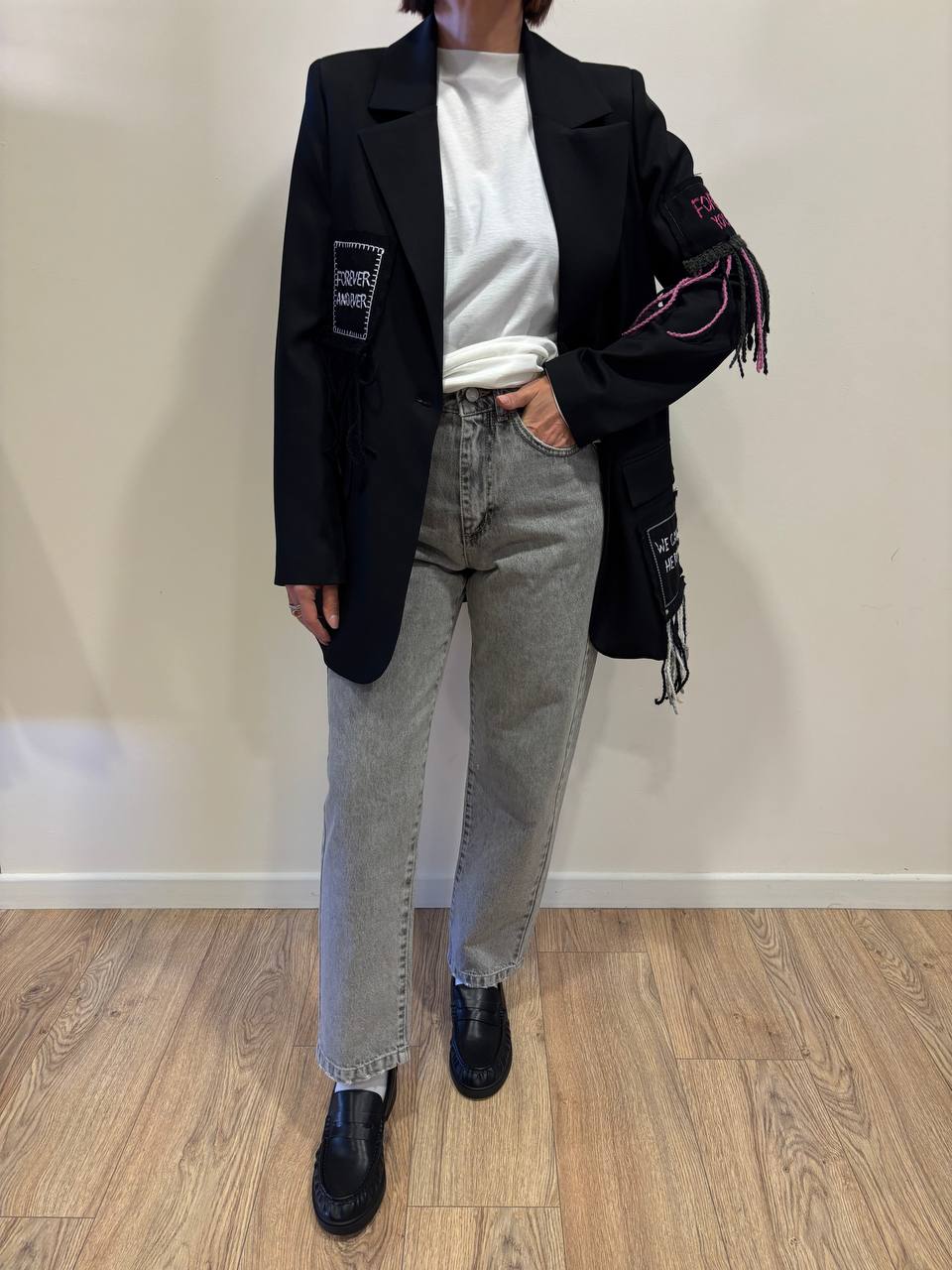 VICOLO - Blazer over a fantasia forever color nero