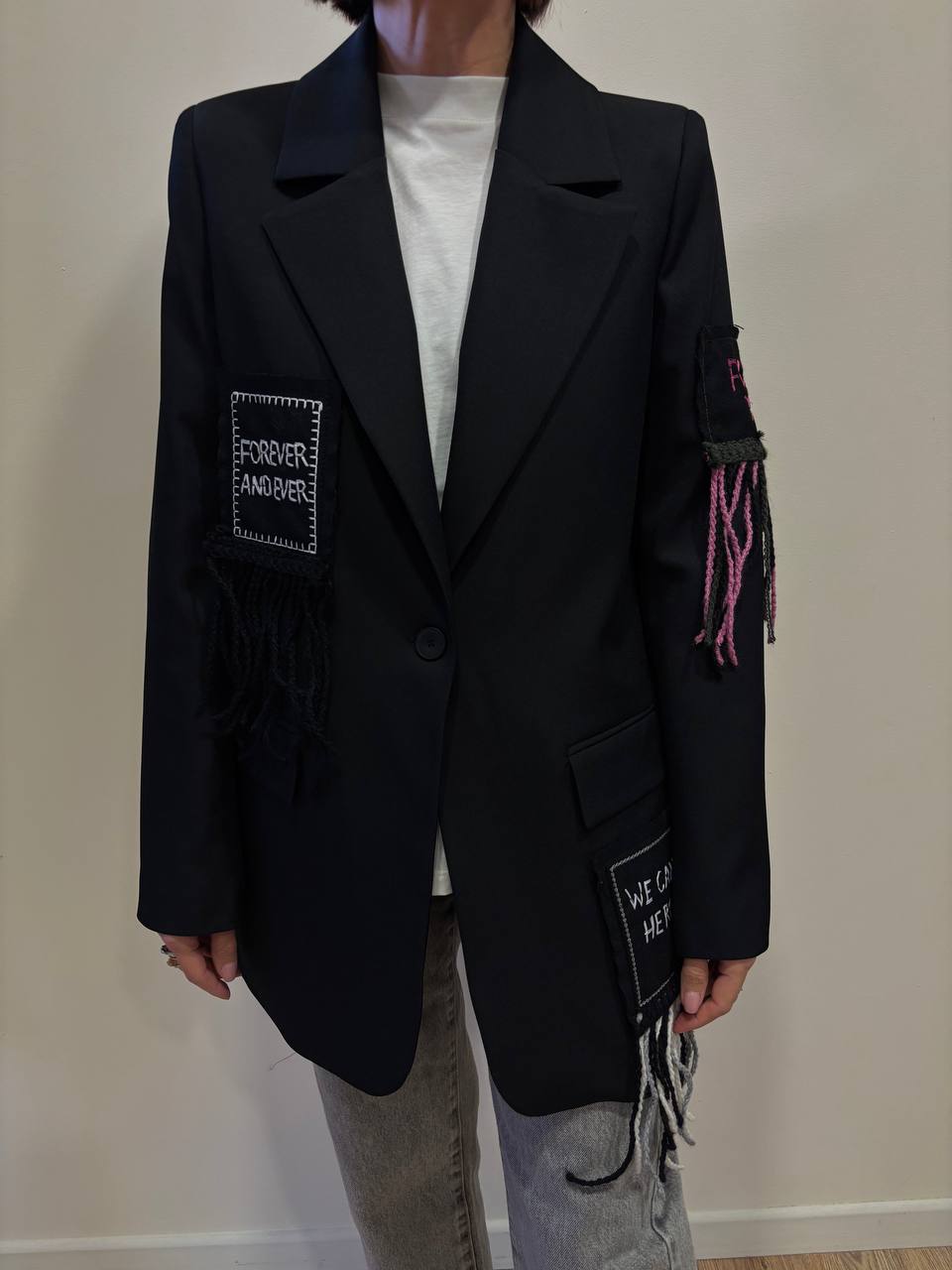 VICOLO - Blazer over a fantasia forever color nero