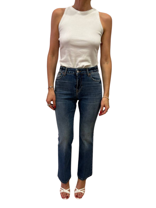 VICOLO - Jeans Gisele flare bootcut fit in denim chiaro sfumato